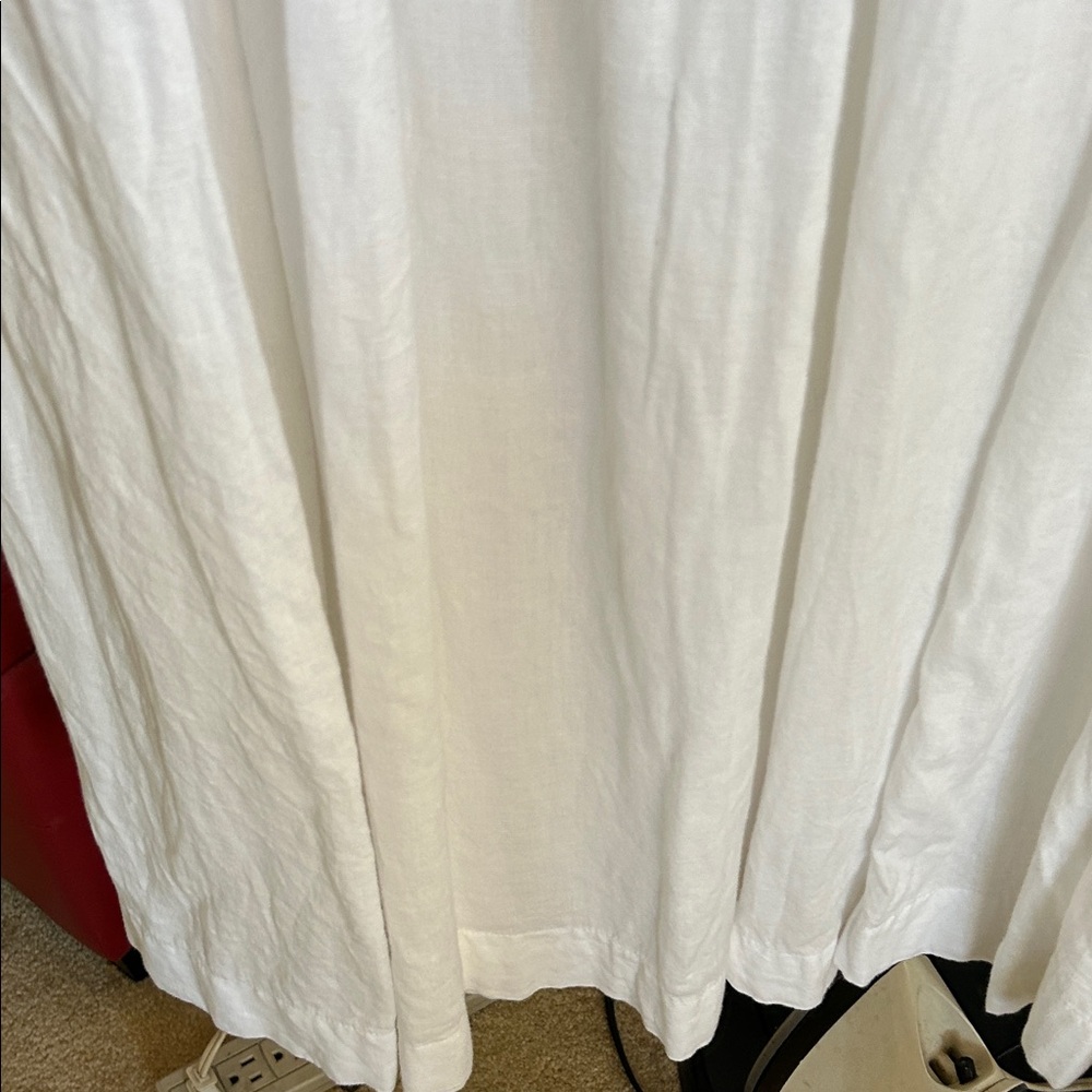 Free People White Maxi Dress with V-Neck and Cap Sleeves - Picture 9 of 14